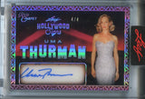 2025 Uma Thurman Leaf Red Carpet SILVER FOIL HOLLYWOOD SIGNS AUTO 1/4 AUTOGRAPH #HS-UT1 Pulp Fiction