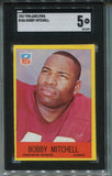 1967 Bobby Mitchell Philadelphia SGC 5 #186 Washington Redskins 1379