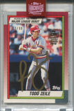 2019 Todd Zeile Topps Archives Signature Series GOLD INK AUTO 01/99 AUTOGRAPH #150 St. Louis Cardinals