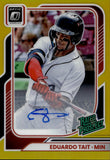2026 Eduardo Tait Donruss Optic GOLD RATED PROSPECT AUTO 06/10 AUTOGRAPH #110 Minnesota Twins