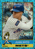 2025 Juan Soto Topps Heritage Chrome LIGHT BLUE SPARKLE REFRACTOR #286 New York Mets