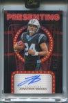 2024 Jonathon Brooks Panini One BRONZE PRESENTING ROOKIE AUTO 08/15 AUTOGRAPH RC #163 Carolina Panthers