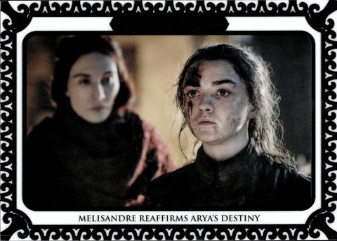 2021 Melisandre Reaffirms Arya's Destiny Rittenhouse Game of Thrones The Iron Anniversary Series 1 WHITE 11/50 #167