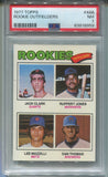 1977 Jack Clark Ruppert Jones Lee Mazzilli Dan Thomas Topps ROOKIE OUTFIELDERS PSA 7 #488 Giants Mariners Mets Brewers