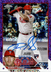 2023 Donny Sands Topps Chrome PURPLE SPECKLE REFRACTOR ROOKIE AUTO 217/299 AUTOGRAPH RC #AC-DS Philadelphia Phillies