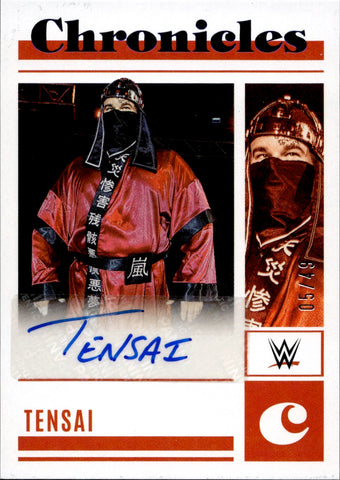 2023 Tensi Panini Chronicles WWE BLUE AUTO 05/49 AUTOGRAPH #CS-TSI Albert