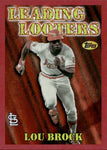 2023 Lou Brock Topps Archives '97 SEASON'S BEST RED REFRACTOR 12/25 #SB-22 St. Louis Cardinals HOF