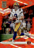 2020 Joe Burrow Donruss Elite RED ROOKIE 255/399 RC #102 Cincinnati Bengals