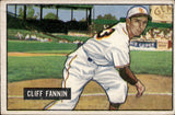 1951 Cliff Fannin Bowman #244 St. Louis Browns BV $20