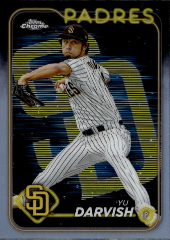 2024 Yu Darvish Topps Chrome LIGHTBOARD REFRACTOR SP #237 San Diego Padres