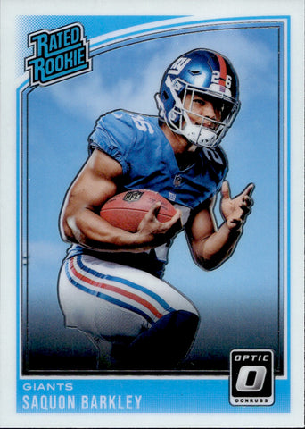 2018 Saquon Barkley Donruss Optic RATED ROOKIE RC #156 New York Giants 1
