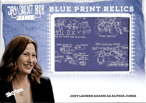 2023 Joey Lauren Adams as Alyssa Jones Skybox Jay and Silent Bob Reboot BLUE PRINT RELIC #BPR-20