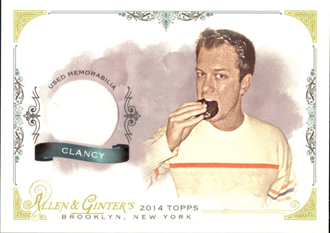 2014 Kevin Clancy Topps Allen & Ginter SHIRT RELIC #FSR-KG Blogger