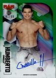 2020 Humberto Carrillo Topps Chrome WWE ROOKIE GREEN REFRACTOR AUTO 81/99 AUTOGRAPH RC #A-HC Monday Night Raw