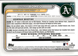 2024 Josiah Romeo Bowman Chrome Draft 1ST BOWMAN GOLD REFRACTOR 24/50 #BDC-184 Oakland A's