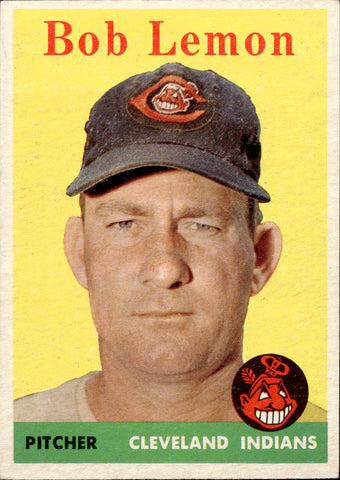 1958 Bob Lemon Topps #2 Cleveland Indians BV $30