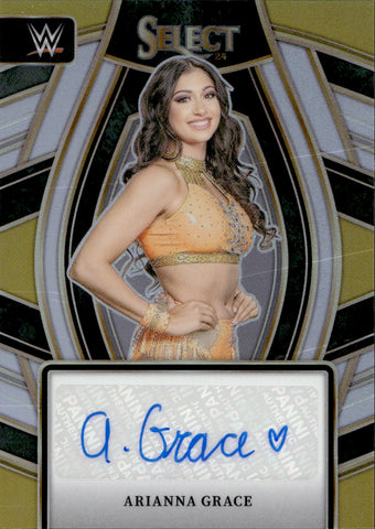 2024 Arianna Grace Panini Select HOLO SILVER SIGNATURE SELECTIONS AUTO AUTOGRAPH #SL-AGR NXT