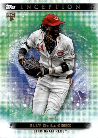 2024 Elly De La Cruz Topps Bowman Inception GREEN ROOKIE Cincinnati Reds #78