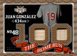 2024 Juan Gonzalez Leaf Lumber BRONZE THE HOME RUN DUAL BAT 18/40 RELIC #THR-49 Texas Rangers