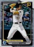 2024 Konnor Griffin Bowman Chrome Draft 1ST BOWMAN REFRACTOR #BDC-22 Pittsburgh Pirates 4