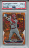 2023 Joshua Baez Bowman Chrome Sapphire Edition PROSPECT ORANGE REFRACTOR 16/50 PSA 10 #BCP127 St. Louis Cardinals 8913