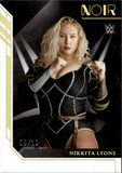 2023 Nikkita Lyons Panini Chronicles NOIR GOLD SP 09/10 #NR-8 NXT