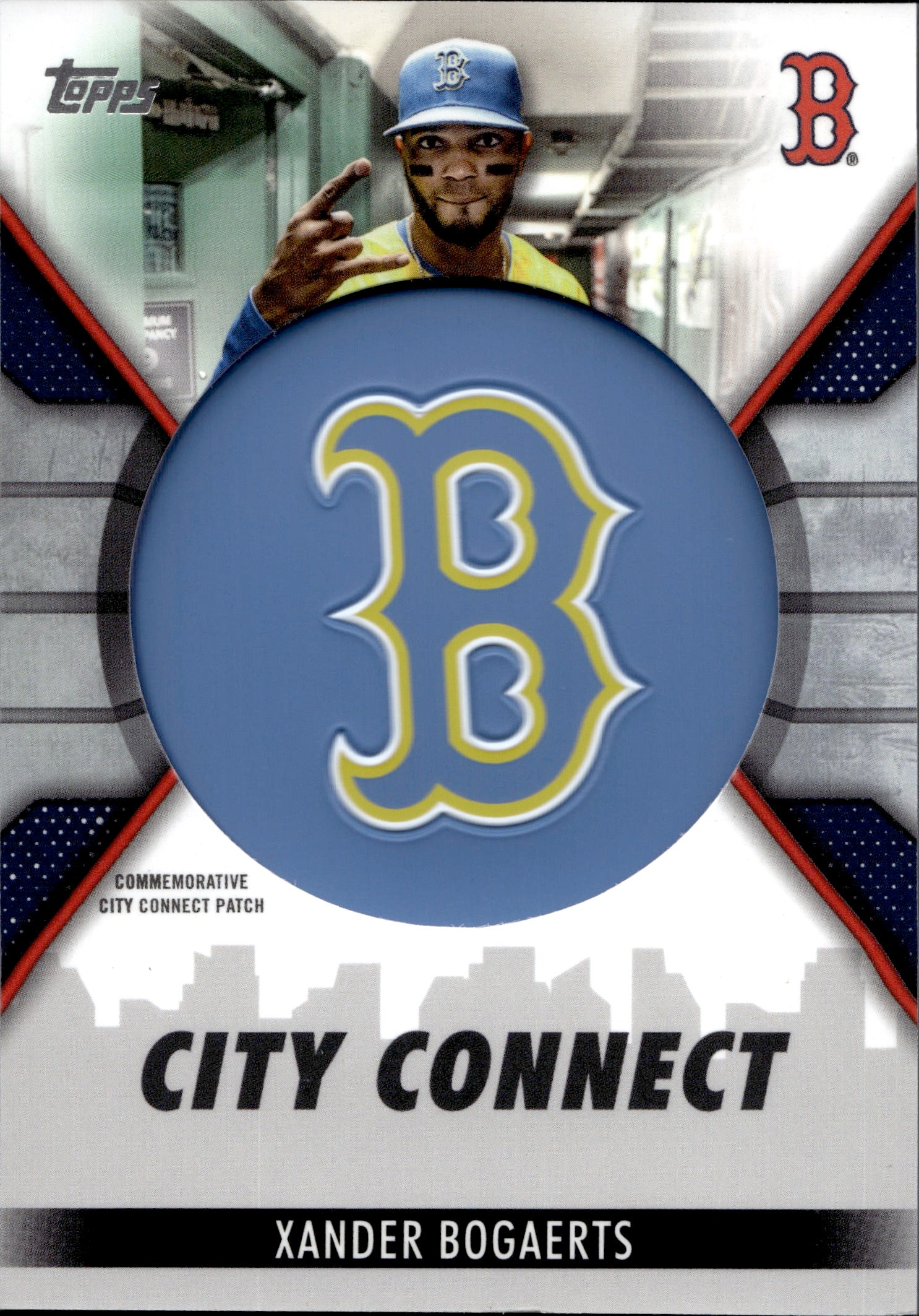 2023 Xander Bogaerts Topps Series 1 CITY CONNECT COMMEMORATIVE PATCH #