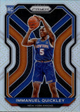 2020-21 Immanuel Quickley Panini Prizm HOLO SILVER ROOKIE RC #296 New York Knicks