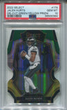 2022 Jalen Hurts Panini Select PREMIER LEVEL DIE CUT GREEN YELLOW PRIZM PSA 10 #179 Philadelphia Eagles 0384