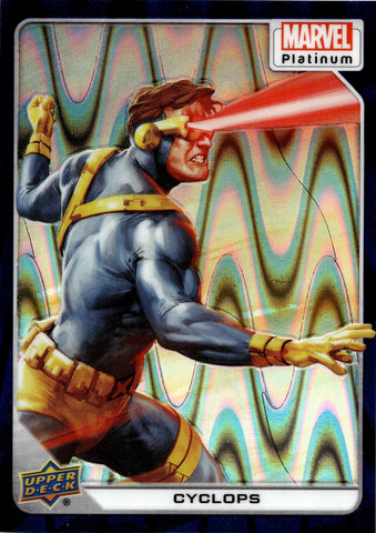 2023 Cyclops Upper Deck Marvel Platinum TEAL WAVE 614/799 #60 X-Men