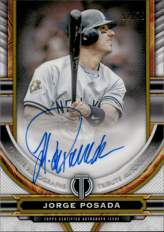 2023 Jorge Posada Topps Tribute AUTO 52/75 AUTOGRAPH #TA-JP New York Yankees