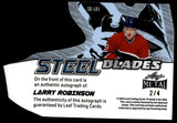 2025 Larry Robinson Leaf Metal PLATINUM BLUE PRIZMATIC STEEL BLADES AUTO 2/4 AUTOGRAPH #SB-LR1 Montreal Canadians
