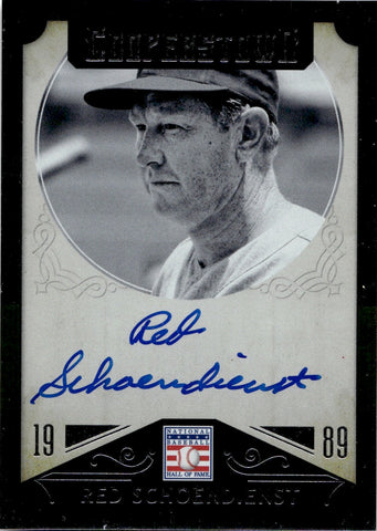 2015 Red Schoendienst Panini Cooperstown AUTO AUTOGRAPH #35 St. Louis Cardinals HOF