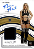 2024 Thea Hail Panini Immaculate WWE SHIRT AUTO 74/99 AUTOGRAPH RELIC #MA-THL NXT