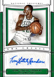 2019-20 Tom "Satch" Sanders Panini National Treasures NBA GREATS AUTO 24/99 AUTOGRAPH #NBG-TSS Boston Celtics