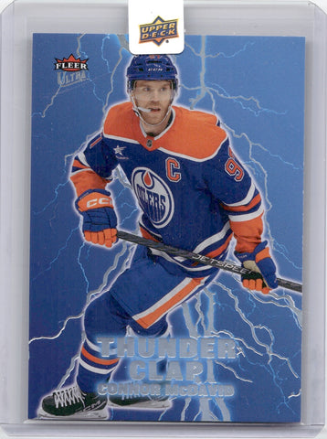 2024-25 Connor McDavid Upper Deck Fleer Ultra THUNDER CLAP #1 Edmonton Oilers 1