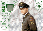 2024 Elvis Presley Leaf Icons Collection HOLO GREEN FOIL FIT FOR A KING SHIRT 31/45 WARDROBE #FK-18