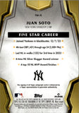 2024 Juan Soto Topps Five Star BLUE AUTO 04/25 AUOTGRPAH #FSA-JS New York Yankees