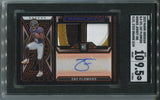 2023 Zay Flowers Panini Obsidian ELECTRIC ETCH ORANGE ROOKIE DUAL PATCH AUTO 03/49 AUTOGRAPH RELIC SGC 9.5/10 #RJI-ZFL Baltimore Ravens