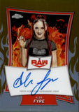 2025 Alba Fyre Topps Chrome WWE GOLD REFRACTOR RED BRAND AUTO 09/50 AUTOGRAPH #RBA-ALB Monday Night Raw