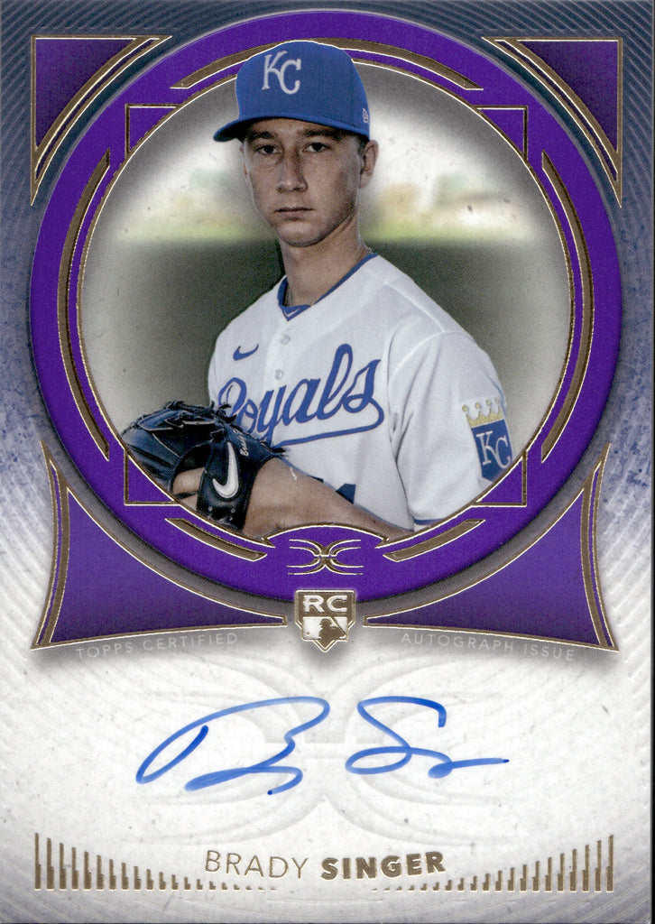 Brady Singer 2021 TOPPS GOLD LABEL ROOKIE RC AUTO #FA-BS KANSAS CITY ROYALS!