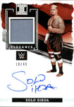 2023 Solo Sikoa Panini Impeccable HOLO SILVER MAT AUTO 18/49 AUTOGRAPH RELIC #EM-SSK Friday Night Smackdown