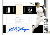 2021 Andres Galarraga Panini National Treasures GAME GEAR BAT AUTO 22/25 AUTOGRAPH RELIC #GGS-AG Colorado Rockies