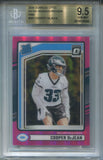 2024 Cooper DeJean Donruss Optic PINK RATED ROOKIE PREVIEW RC BGS 9.5 #305 Philadelphia Eagles 9504