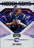 2018 Tom Brady Panini Playoff HIDDEN GEMS #1 New England Patriots