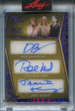 2025 Drew Barrymore Rose McGowan Jamie Kennedy David Arquette Skeet Ulrich Matthew Lillard Leaf Red Carpet PURPLE FOIL HEXAD 6 WAY AUTO 1/5 AUTOGRAPH #H-2 Scream