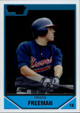 2007 Freddie Freeman Bowman Draft Picks and Prospects Chrome 1ST BOWMAN ROOKIE RC #BDPP12 Atlanta Braves 3