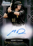 2022 Henry Davis Bowman Sterling PROSPECT AUTO AUTOGRAPH #BSP-96 Pittsburgh Pirates