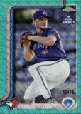 2025 Trey Yesavage Topps Pro Debut Chrome AQUA WAVE 59/75 #PDC-45 Toronto Blue Jays