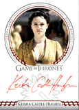 2022 Keisha Castle-Hughes as Obara Sand Rittenhouse Game of Thrones Volume 2 RED INK AUTO AUTOGRAPH #_KECH 2